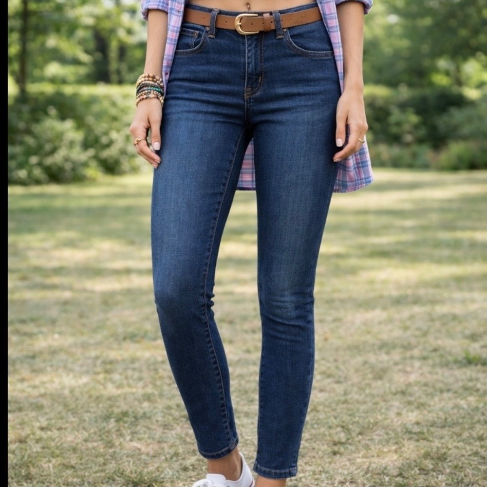 Cesttoi Jeans Premium‎ Denim Womens Dark Wash Skinny Jeans Size 5 Ankle